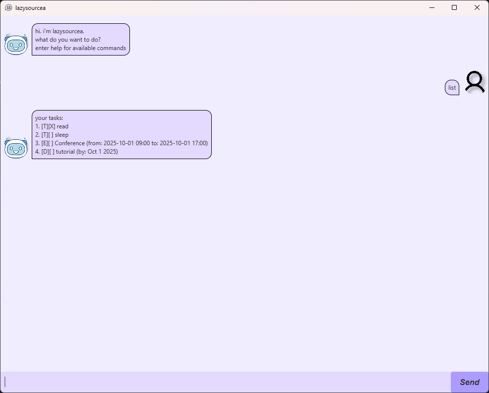 Task list